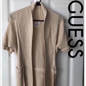 GUESS cardigan ⭐️ tan off- white ⭐️ sz small